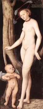 Lucas Il Vecchio Cranach : Venus and Cupid with a Honeycomb